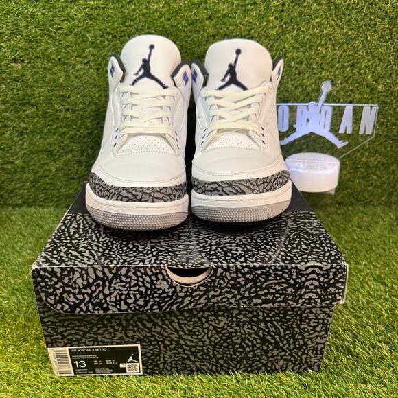 Air Jordan 3 Retro Dark Iris Size 13 CT8532-105 - Picture 2 of 11